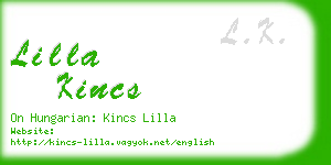 lilla kincs business card